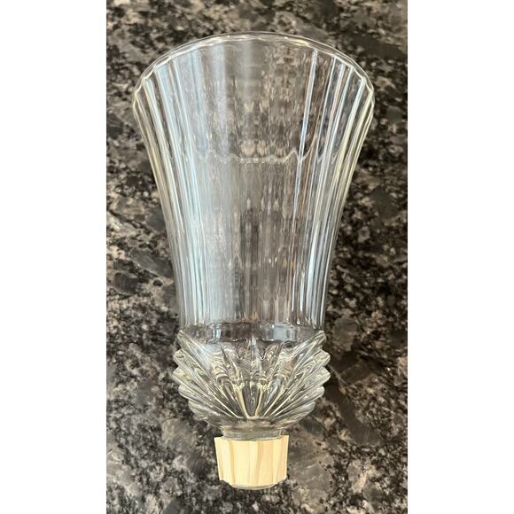 2 Vintage Homco Renaissance Clear Glass Votive Cups Candle Holders 5.25” Ribbed - Picture 4 of 4